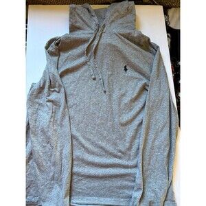 Ralph Lauren Polo Men's Crew Neck Lightweight Packable Hoodie Gray Size Small B